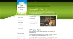 Desktop Screenshot of hotelpark.ba