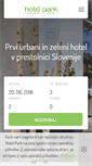 Mobile Screenshot of hotelpark.si