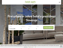 Tablet Screenshot of hotelpark.si